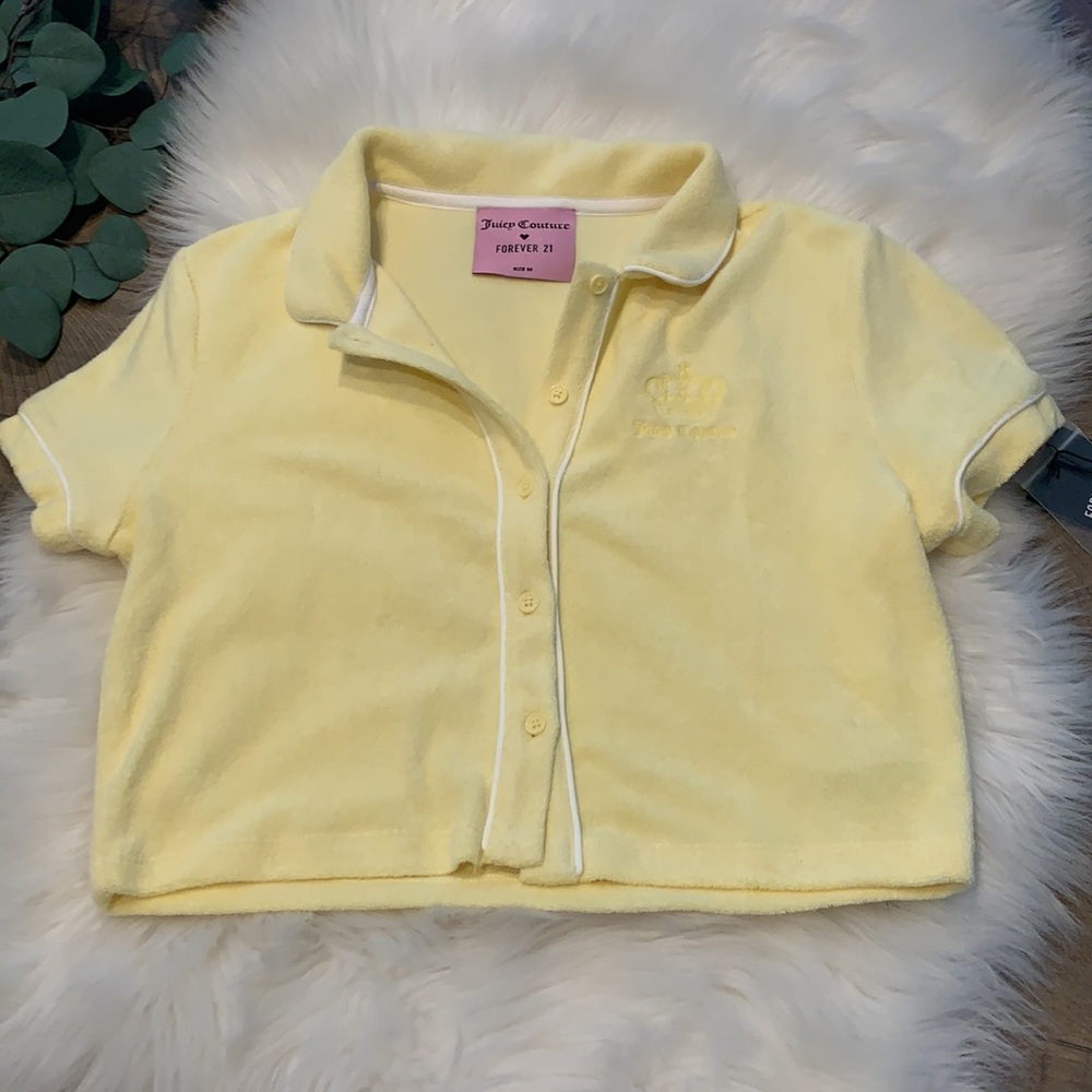 Juicy Couture x F21 Terry Cloth Top Medium
